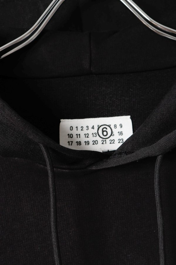画像2: MM6 Maison Margiela エムエムシックス メゾンマルジェラ アンブラッシュドコットン フーディ{SH0GU0048M25025900-BFA} (2)