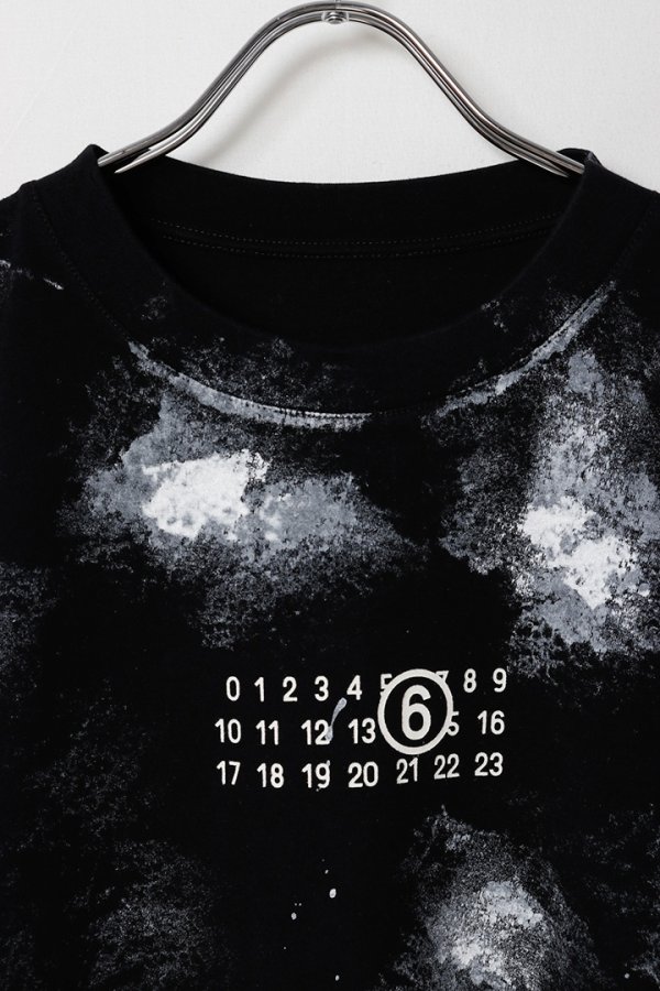 画像7: MM6 Maison Margiela エムエムシックス ホワイトペイント ジャージーTシャツ{SH2GC0039M20048900-BFS} (7)