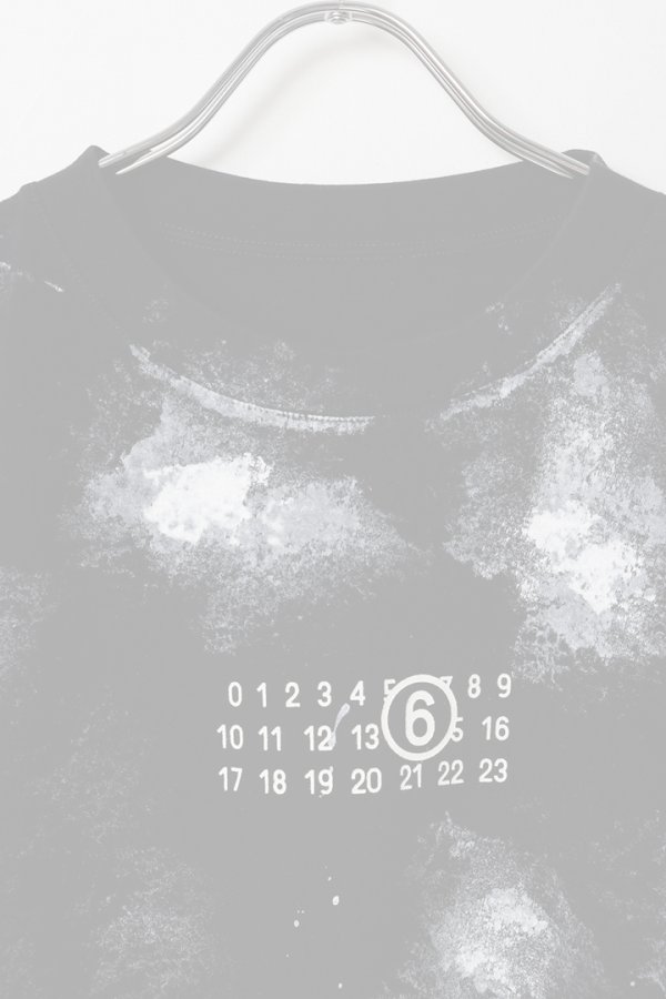画像7:  {SOLD} MM6 Maison Margiela エムエムシックス メゾンマルジェラ ホワイトペイント ジャージーTシャツ{SH2GC0039M20048900-BFS} (7)