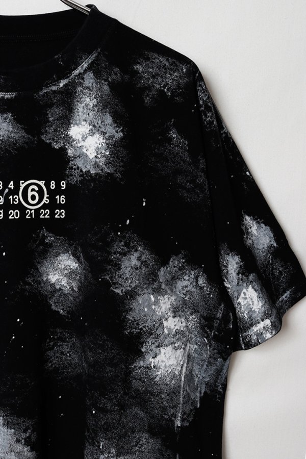 画像8: MM6 Maison Margiela エムエムシックス ホワイトペイント ジャージーTシャツ{SH2GC0039M20048900-BFS} (8)