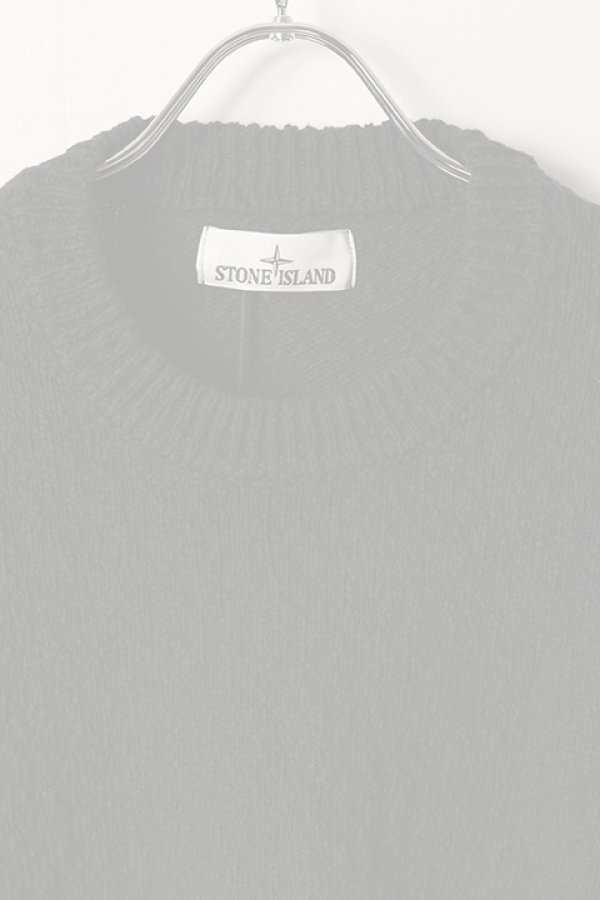 画像2:   STONE ISLAND ストーンアイランド 562B1 クルーネックニット {-BDS}  :SI202403-05-BLK  (2)
