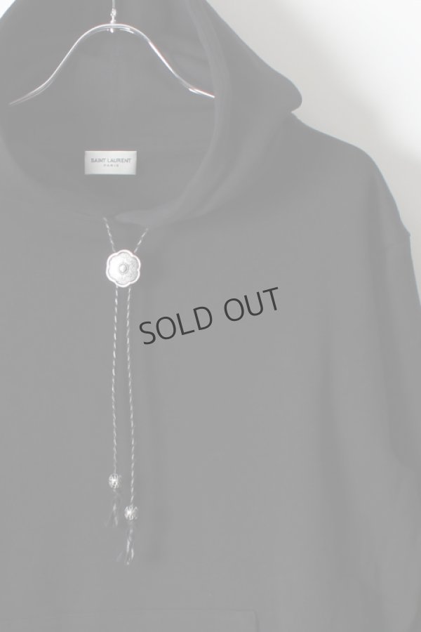 画像3: {SOLD}SAINT LAURENT PARIS サンローランパリ コンチョタイ フーディー{-AHA} (3)