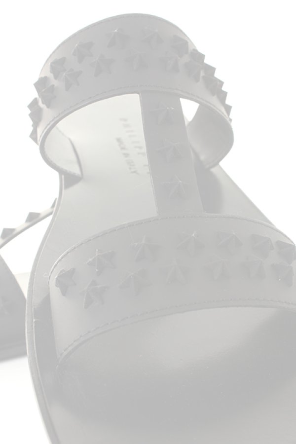 画像3:   PHILIPP PLEIN HOMME フィリッププレインオム sandals "stars" black{-ADS} (3)