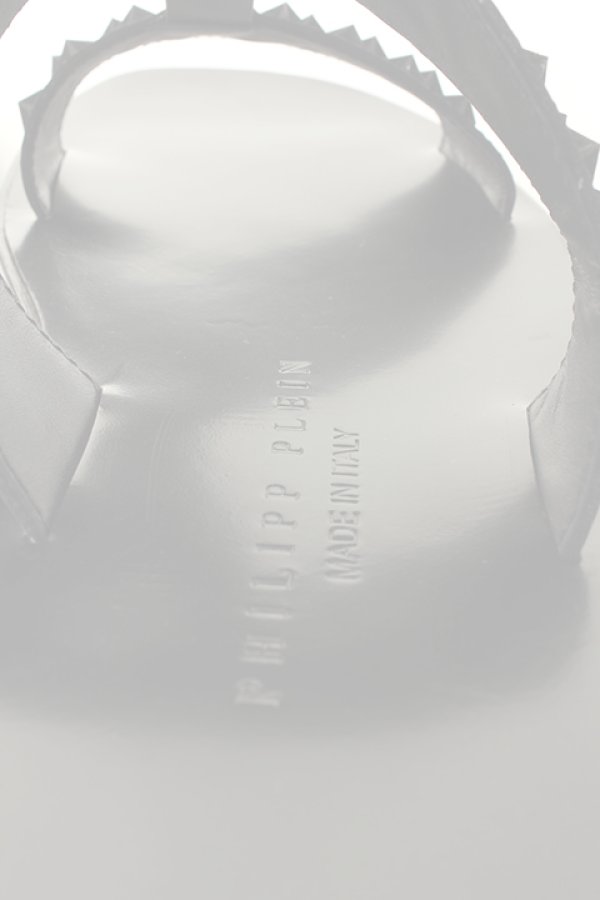 画像4:   PHILIPP PLEIN HOMME フィリッププレインオム sandals "stars" black{-ADS} (4)
