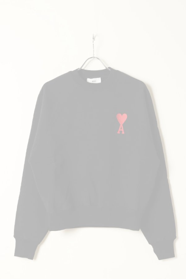 画像1:   AMI PARIS アミ パリス AMI MENS SWEAT {-BCS}  :SPEUSW022-BLK  (1)