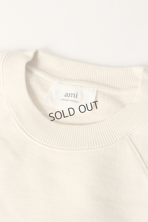 (SALE)【アミ・パリス】アミ・ド・クール ホワイト スウェット SOLD}AMI PARIS アミ パリス AMI MENS SWEAT{-BCS} - underbar