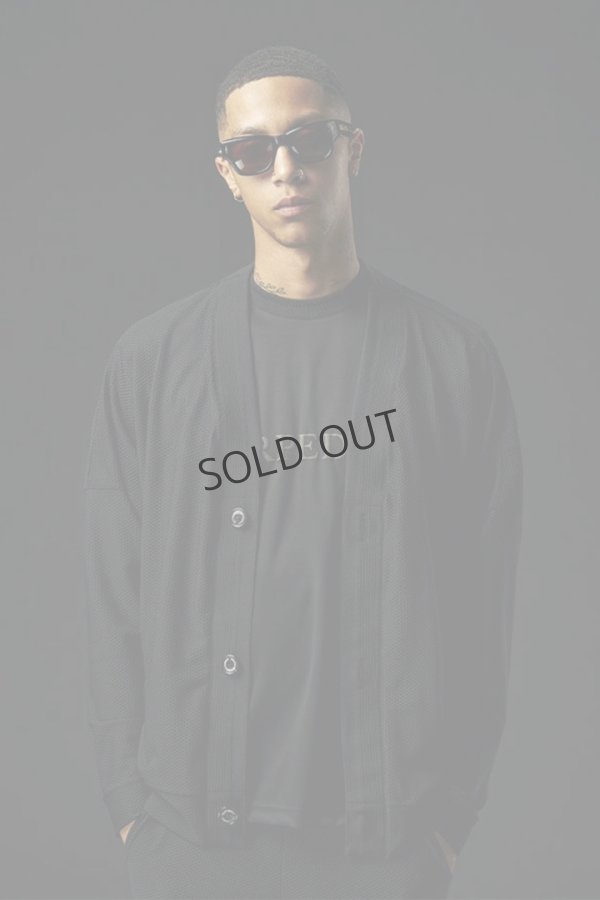 画像1: {SOLD}1piu1uguale3 ウノピゥウノウグァーレトレ 113 SPORT RIB MESH CARDIGAN{-BES} (1)