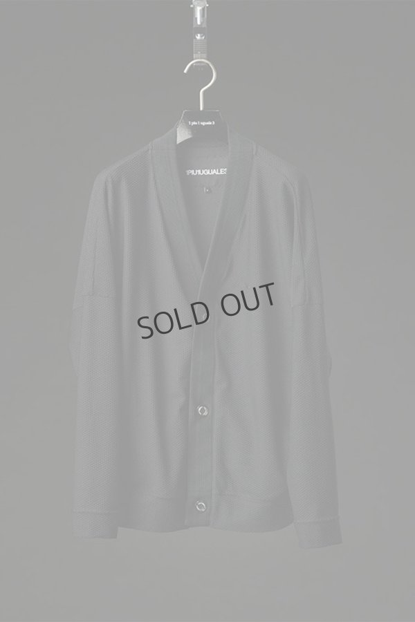 画像3: {SOLD}1piu1uguale3 ウノピゥウノウグァーレトレ 113 SPORT RIB MESH CARDIGAN{-BES} (3)