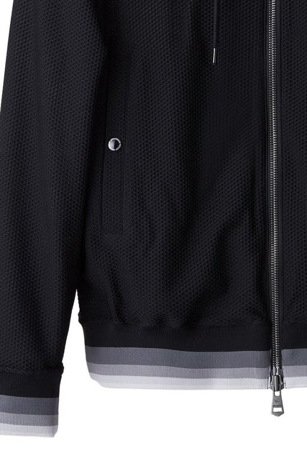 画像8: 1piu1uguale3 ウノピゥウノウグァーレトレ 113 SPORT NEW ZIP UP MESH PARKA BORDER RIB{-BFS} (8)