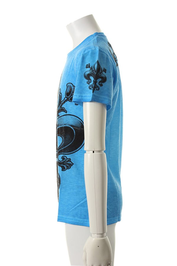 画像3: 【 50%OFF セール64,900円→32,450円】 PHILIPP PLEIN HOMME フィリッププレインオム round neck “skull lilly”{-ACS} (3)