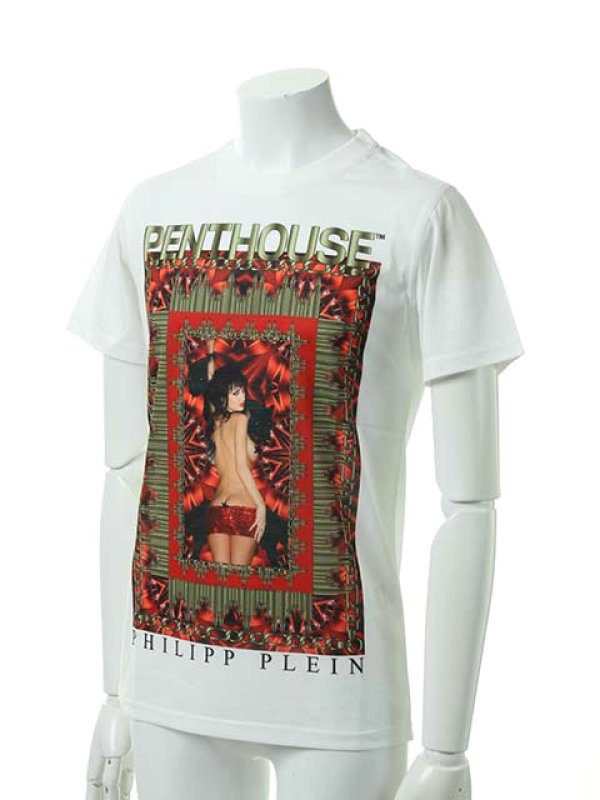 画像3: 【 50%OFF セール41,485円→20,743円】 PHILIPP PLEIN HOMME フィリッププレインオム Tシャツ{SS13-HM9217-01WHT-ACS} (3)