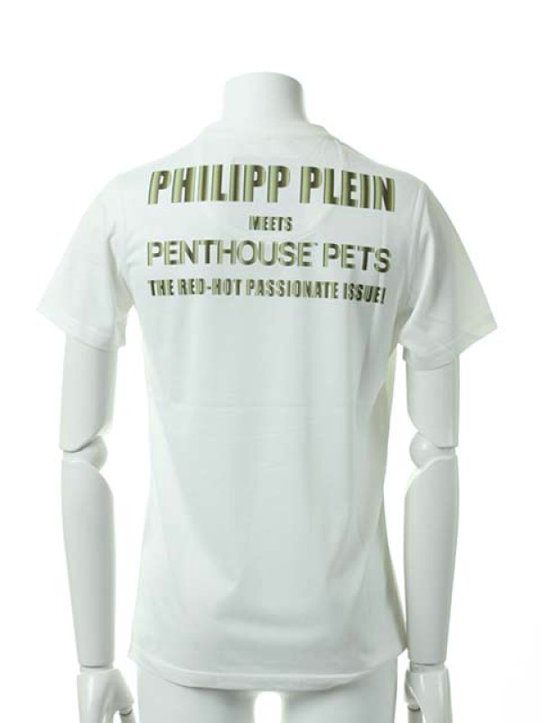 画像4: 【 50%OFF セール41,485円→20,743円】 PHILIPP PLEIN HOMME フィリッププレインオム Tシャツ{SS13-HM9217-01WHT-ACS} (4)