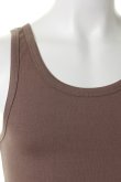 画像4: T' ティー 【underbar Limited】"GIZA45"Egyptian Organic Cotton Tank top No Sleeve BASIC（H318）{T01-UNDERBAR-COFFEE-AHS} (4)