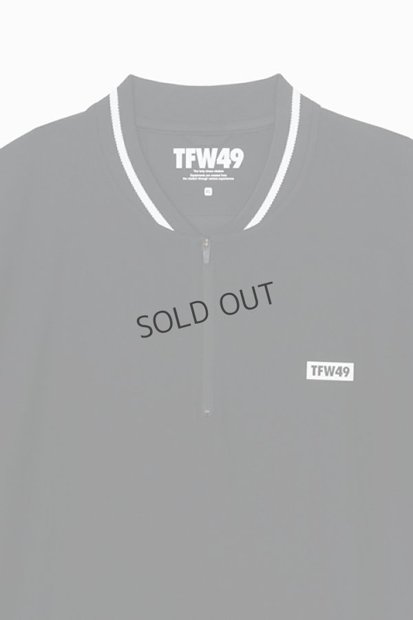 画像3: {SOLD}TFW49 ティーエフダブリューフォーティーナイン RELAX COLLAR LESS HALF ZIP POLO{-BDS} (3)