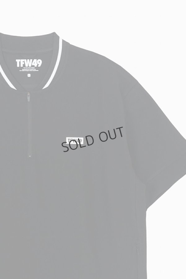 画像5: {SOLD}TFW49 ティーエフダブリューフォーティーナイン RELAX COLLAR LESS HALF ZIP POLO{-BDS} (5)