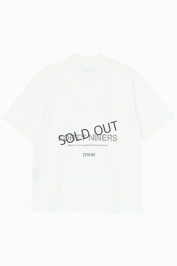 画像2: {SOLD}TFW49 ティーエフダブリューフォーティーナイン HALF MOCKNECK TEE{-BDA} (2)