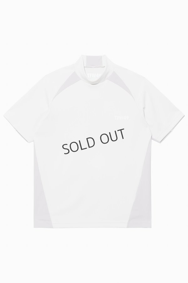 画像1: {SOLD}TFW49 ティーエフダブリューフォーティーナイン SIDE PANEL SHORT SLEEVE MOCKNECK{-BEA} (1)