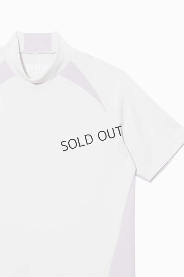 画像4: {SOLD}TFW49 ティーエフダブリューフォーティーナイン SIDE PANEL SHORT SLEEVE MOCKNECK{-BEA} (4)