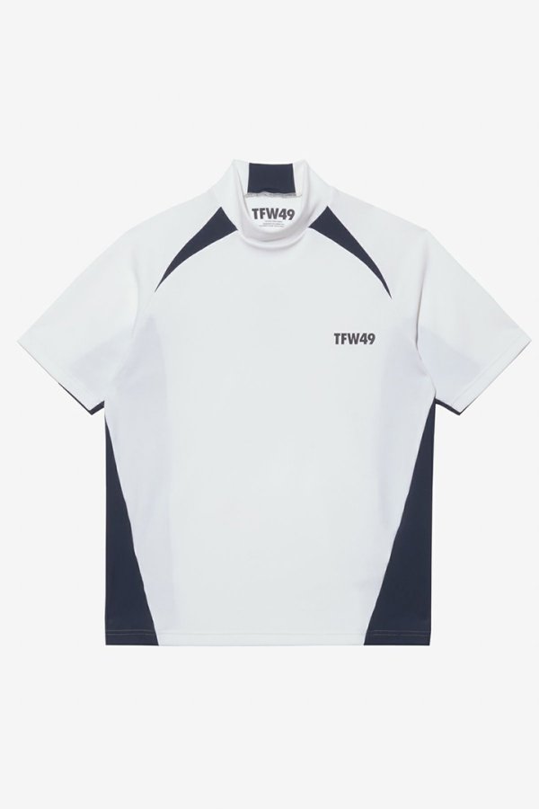 画像1: TFW49 ティーエフダブリューフォーティーナイン SIDE PANEL SHORT SLEEVE MOCKNECK{-BEA} (1)
