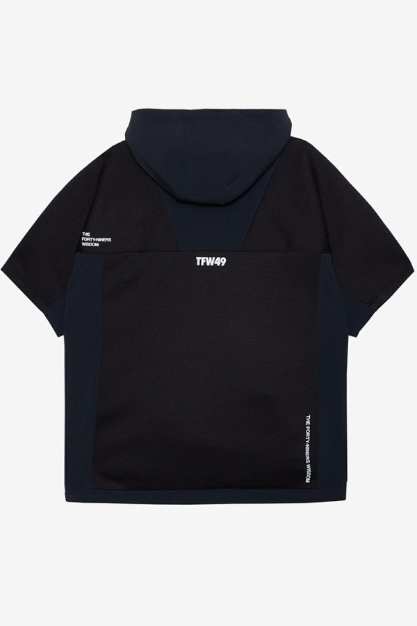 画像2: 【 20%OFF セール37,400円→29,920円】 TFW49 ティーエフダブリューフォーティーナイン CARDBOARD MATERIAL SHORT SLEEVE HOODIE{-BEA} (2)