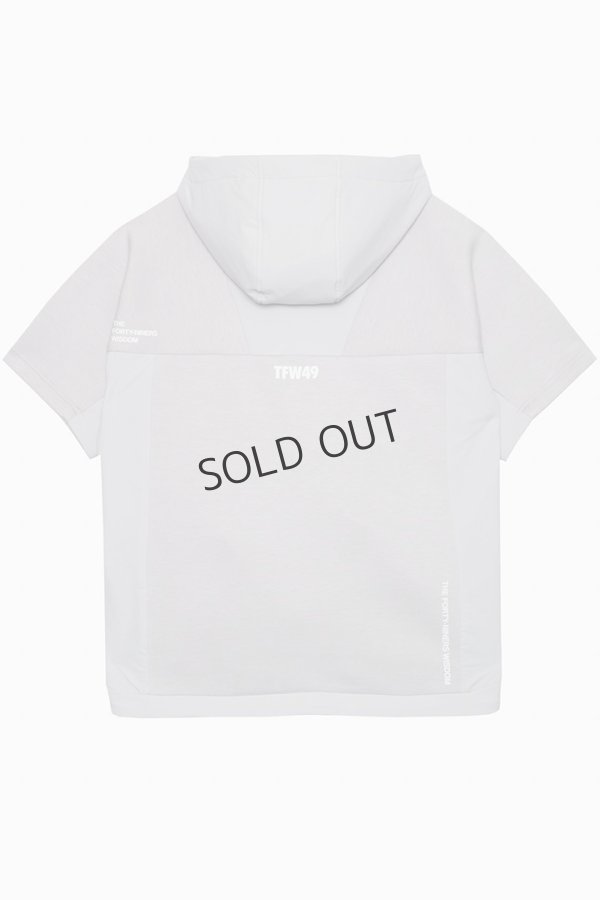 画像2: {SOLD}TFW49 ティーエフダブリューフォーティーナイン CARDBOARD MATERIAL SHORT SLEEVE HOODIE{-BEA} (2)