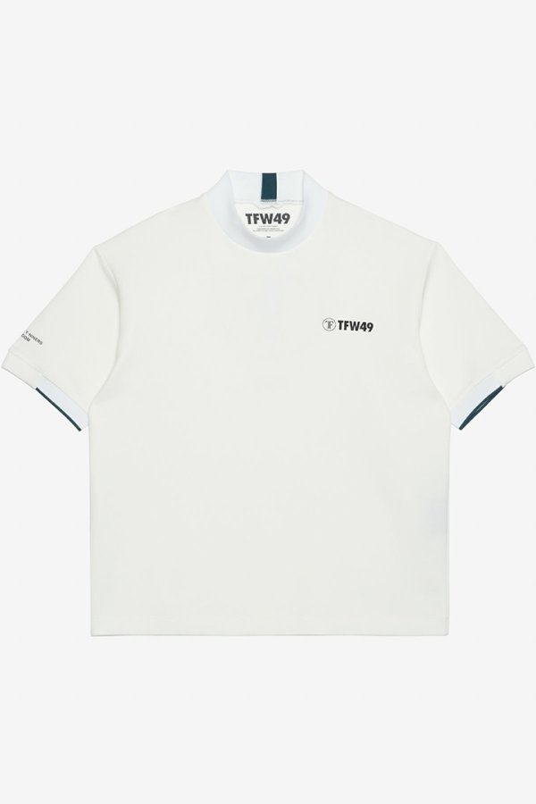 画像1: TFW49 ティーエフダブリューフォーティーナイン HALF MOCKNECK TEE{-BEA} (1)