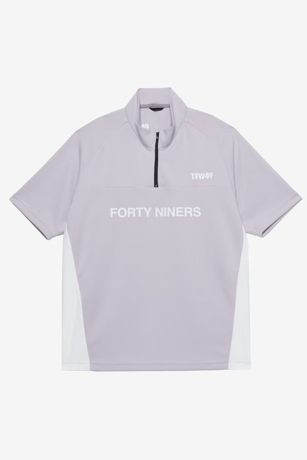 画像1: TFW49 ティーエフダブリューフォーティーナイン HALF ZIP S/S MOCK NECK{-BFS} (1)