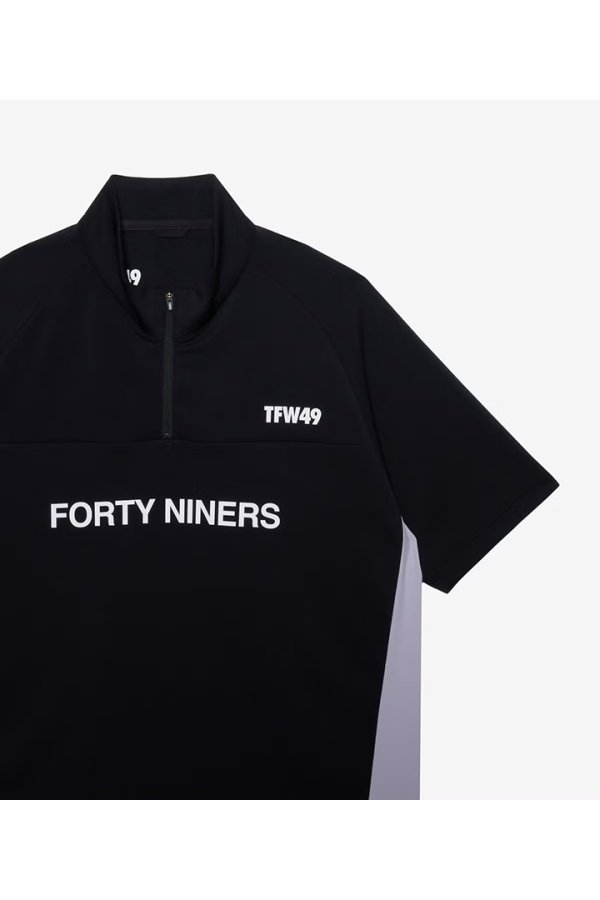 画像4: TFW49 ティーエフダブリューフォーティーナイン HALF ZIP S/S MOCK NECK{-BFS} (4)