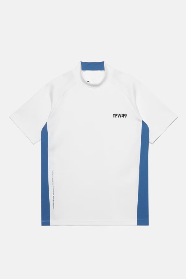 画像1: TFW49 ティーエフダブリューフォーティーナイン SIDE PANEL SHORT SLEEVE MOCKNECK{-BFS} (1)