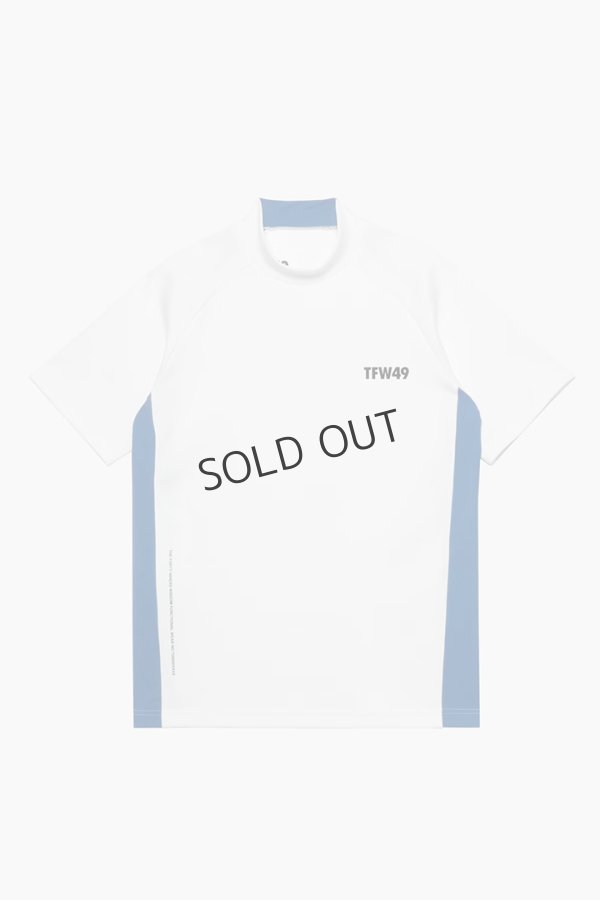 画像1: {SOLD}TFW49 ティーエフダブリューフォーティーナイン SIDE PANEL SHORT SLEEVE MOCKNECK{-BFS} (1)