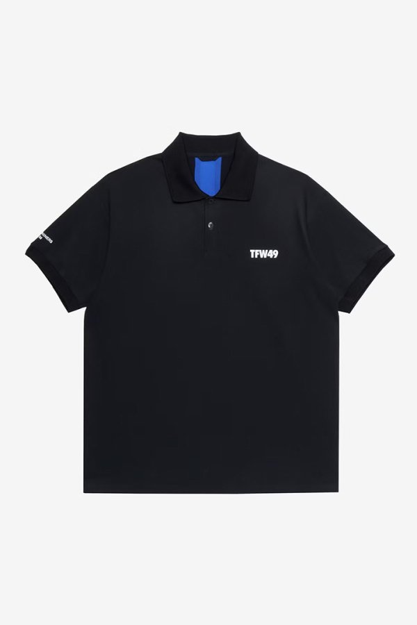 画像1: TFW49 ティーエフダブリューフォーティーナイン BACK MESH POLO{-BFS} (1)