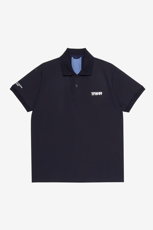 画像1: TFW49 ティーエフダブリューフォーティーナイン BACK MESH POLO{-BFS} (1)