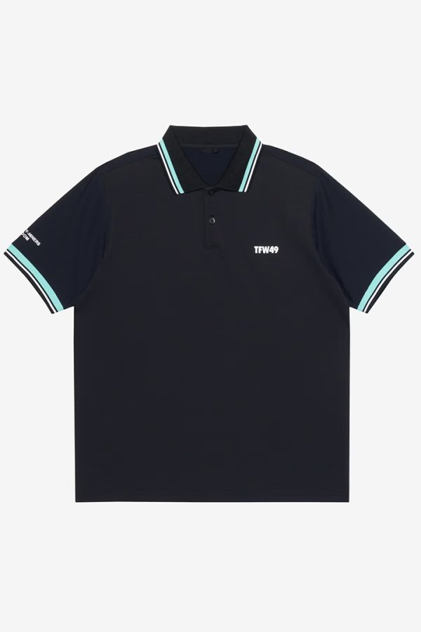 画像1: TFW49 ティーエフダブリューフォーティーナイン LUXURY LINE RIB POLO{-BFA} (1)