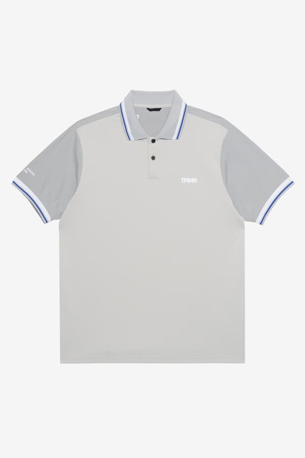 画像1: TFW49 ティーエフダブリューフォーティーナイン LUXURY LINE RIB POLO{-BFA} (1)