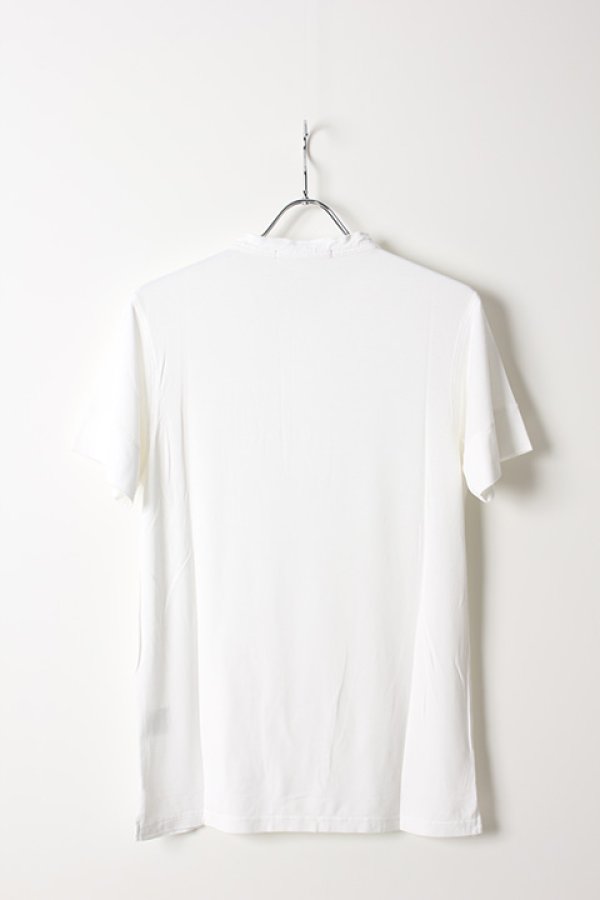 画像2: 【 20%OFF セール18,700円→14,960円】 AKM エイケイエム COTTON BACK SATIN HK HENRY CREW T{T149-RAY007-10-AIS} (2)