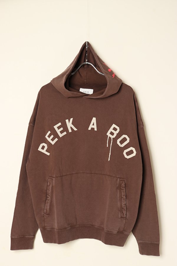 画像1: TAIN DOUBLE PUSH タインダブルプッシュ PEEK A BOO P/O HOODIE（リバーシブル仕様）{-BBA} (1)