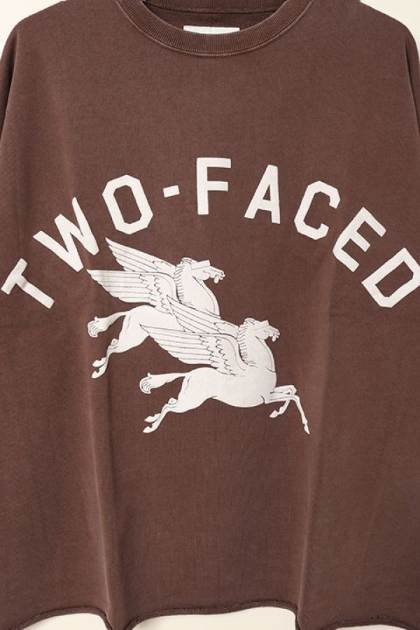 画像6: TAIN DOUBLE PUSH タインダブルプッシュ HELL YEAR SHORT SLEEVE SWEAT(リバーシブル仕様){-BBA} (6)
