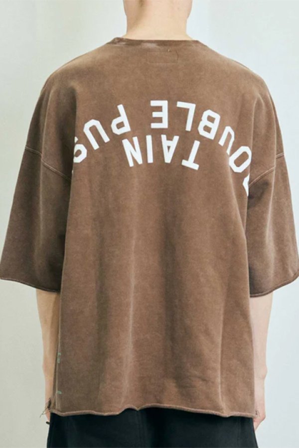 画像11: TAIN DOUBLE PUSH タインダブルプッシュ HELL YEAR SHORT SLEEVE SWEAT(リバーシブル仕様){-BBA} (11)