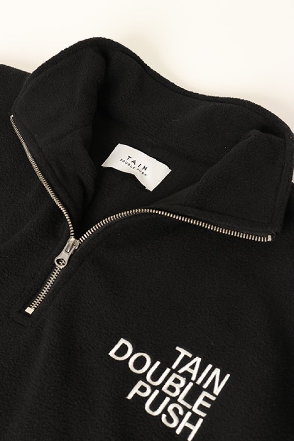 画像4: TAIN DOUBLE PUSH タインダブルプッシュ DOUBLE PUSH HALF ZIP FLEECE{-BBA} (4)