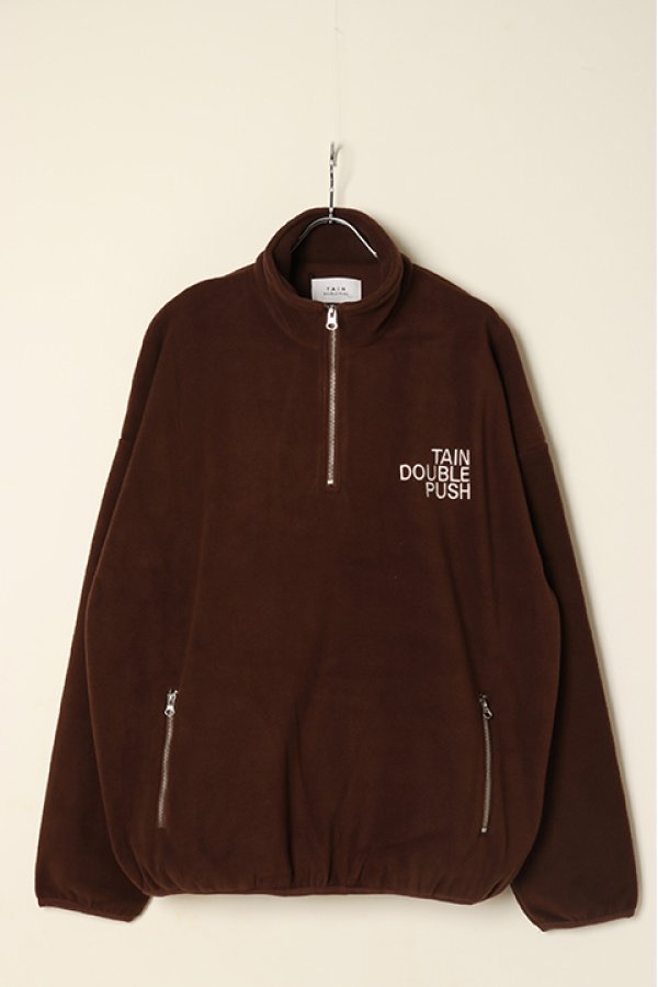 画像1: TAIN DOUBLE PUSH タインダブルプッシュ DOUBLE PUSH HALF ZIP FLEECE{-BBA} (1)