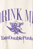 画像3: {SOLD}TAIN DOUBLE PUSH タインダブルプッシュ DRINK ME NO SLEEVE T-SHIRTS（リバーシブル）{T23-NT06-10WHT-BCS} (3)