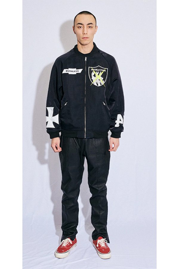 画像3: TAIN DOUBLE PUSH タインダブルプッシュ RUTHLESS NYLON GAME JACKET(リバーシブル){-BCA} (3)