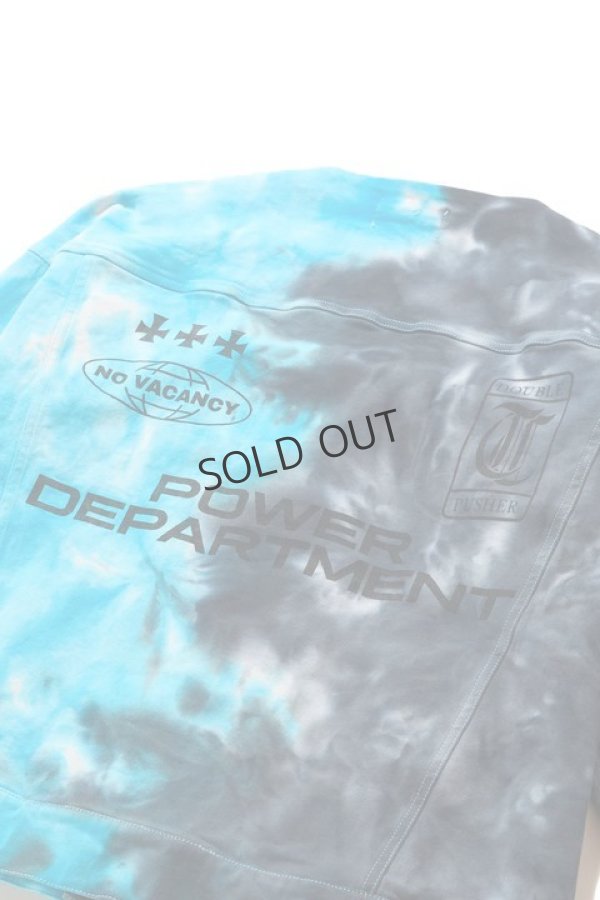 画像10: {SOLD}TAIN DOUBLE PUSH タインダブルプッシュ POWER DEPARTMENT UNEVEN DYEING JACKET{-BDS} (10)