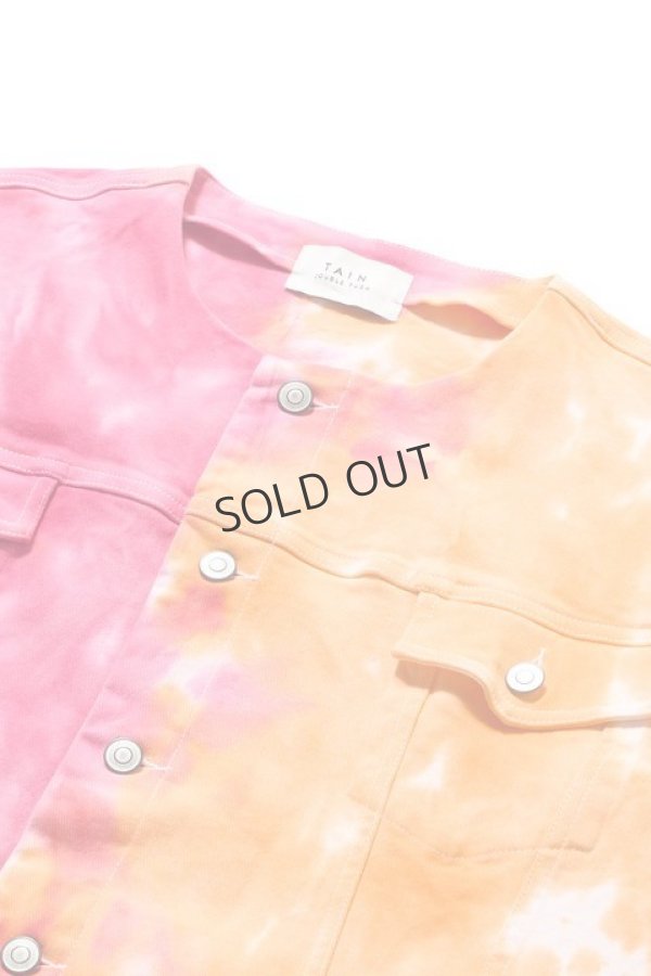 画像7: {SOLD}TAIN DOUBLE PUSH タインダブルプッシュ POWER DEPARTMENT UNEVEN DYEING JACKET{-BDS} (7)