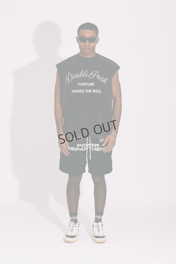 画像13: {SOLD}TAIN DOUBLE PUSH タインダブルプッシュ POWER DEPARTMENT NO SLEEVE T-SHIRTS{-BDS} (13)