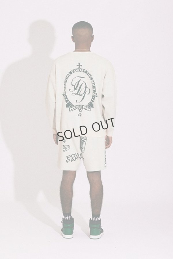 画像8: {SOLD}TAIN DOUBLE PUSH タインダブルプッシュ NO VACANCY KNIT CREW NECK CARDIGAN{-BDS} (8)