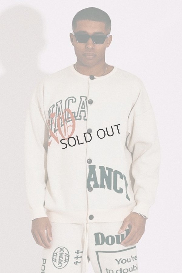 画像1: {SOLD}TAIN DOUBLE PUSH タインダブルプッシュ NO VACANCY KNIT CREW NECK CARDIGAN{-BDS} (1)