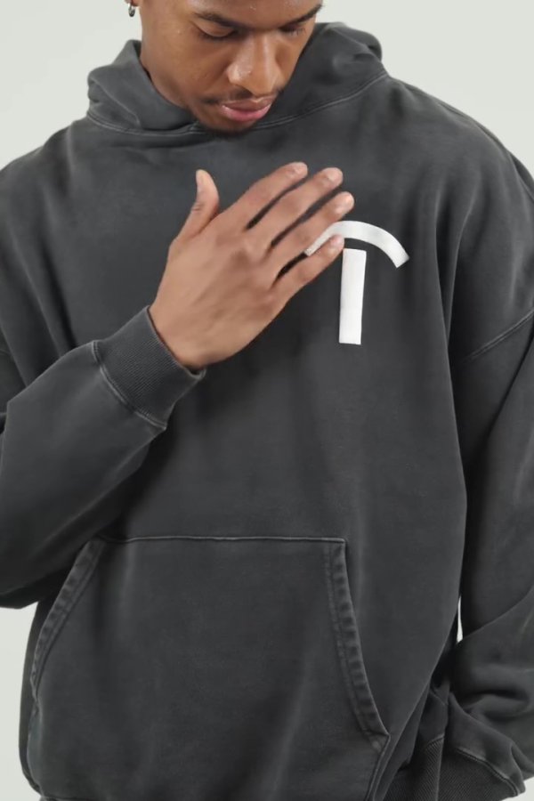 画像4: TAIN DOUBLE PUSH タインダブルプッシュ ARCH T SWEAT HOODIE{-BES} (4)