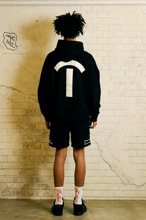 画像7: TAIN DOUBLE PUSH タインダブルプッシュ ARCH T SWEAT HOODIE{-BES} (7)