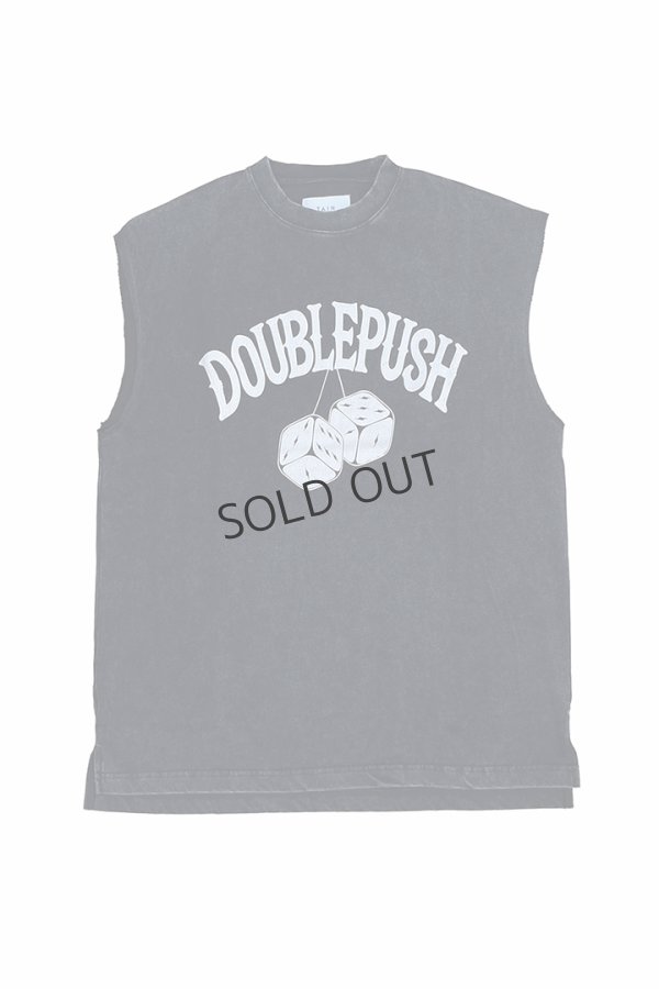 画像1: {SOLD}TAIN DOUBLE PUSH タインダブルプッシュ DOUBLE PUSH DICE NO SLEEVE T-SHIRTS{-BES} (1)